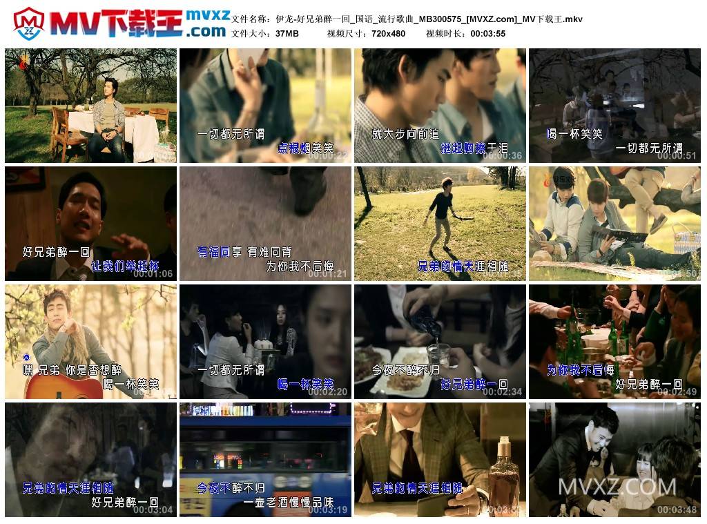 伊龙-好兄弟醉一回_国语_流行歌曲_MB300575